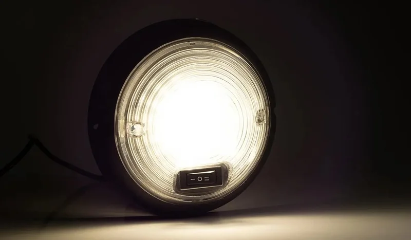 LED-interiörbelysning | svart | med strömbrytare | 12-24V | 4000K - 2