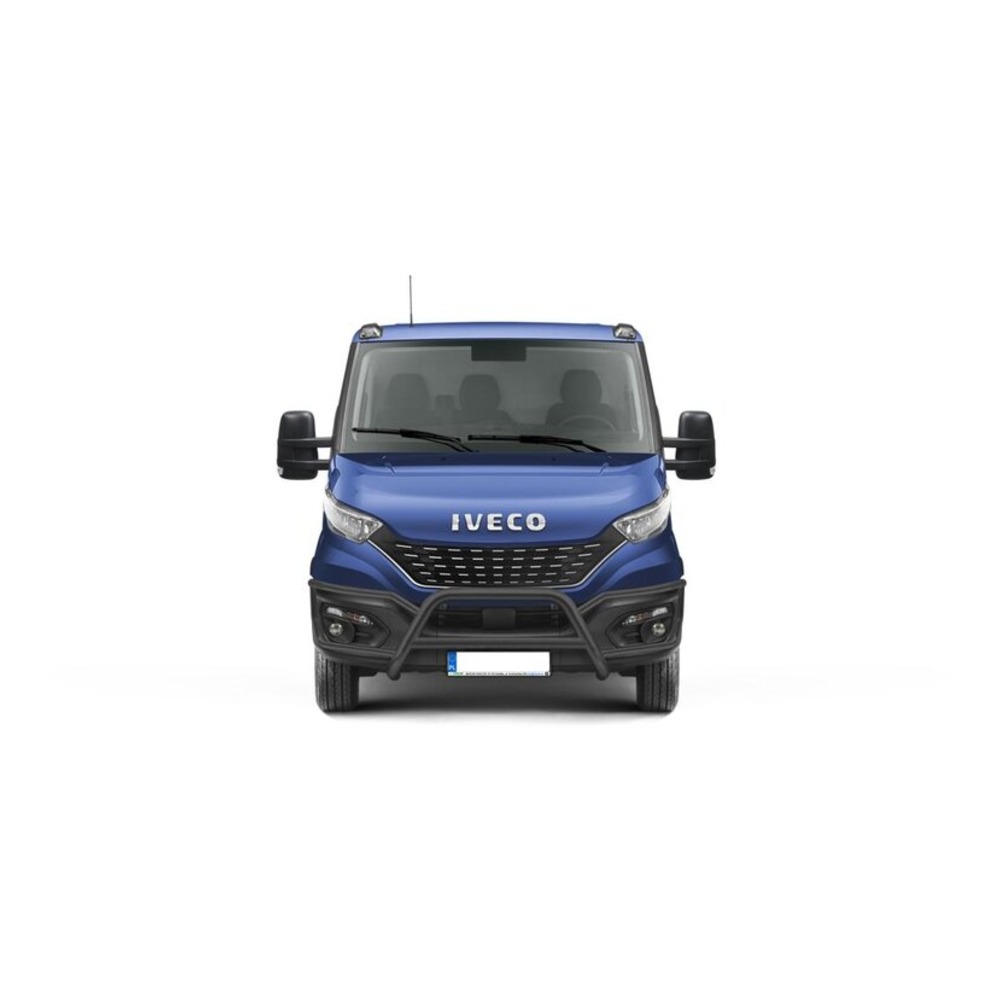 EU Bullbar with Skid Plate [Black] - Iveco Daily 2019-