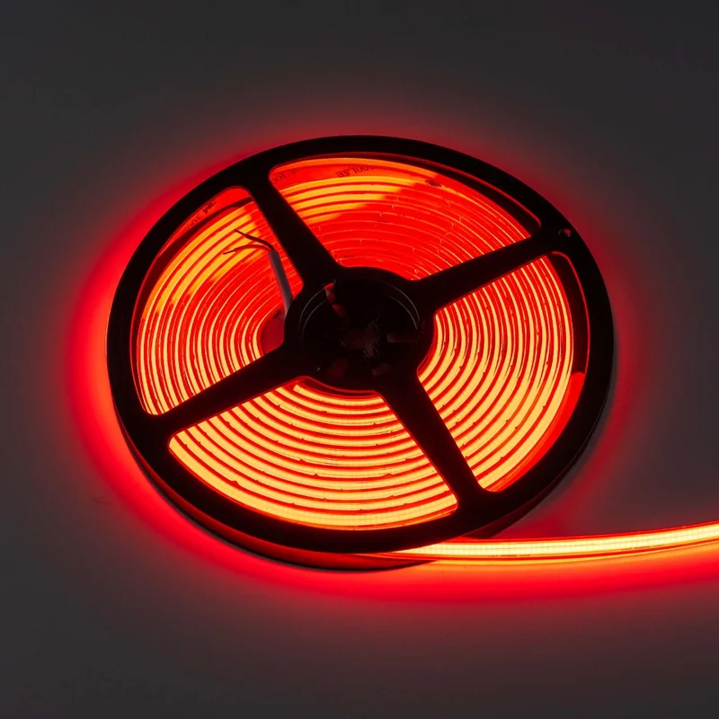 LED-stripe på rull 5m | 24 V | Neon-effekt | Rød | IP68 - 4