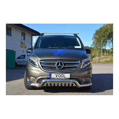 LOWBAR EU Frontbøjle med bundplade - Mercedes V-klass 2015-2019