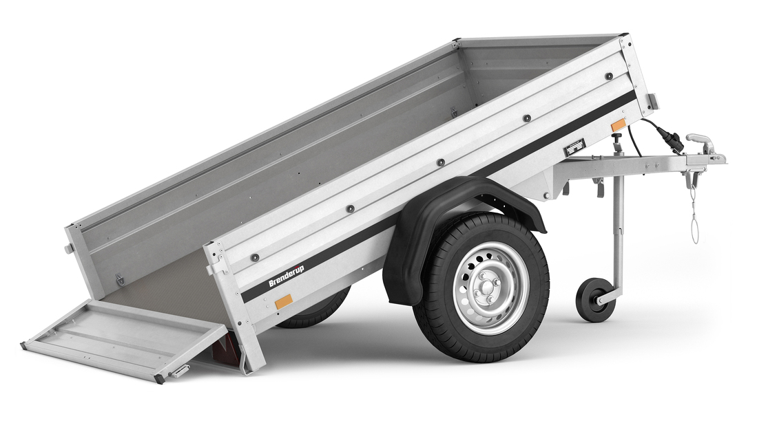 Brenderup Lågbyggd flakvagn Obromsad Serie 1000 205L 600 kg - 2