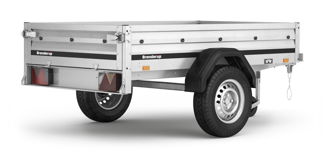 Brenderup Lågbyggd flakvagn Obromsad Serie 1000 205L 600 kg - 3