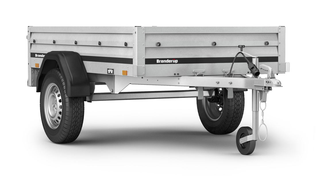 Brenderup Lågbyggd flakvagn Obromsad Serie 1000 205L 500 kg