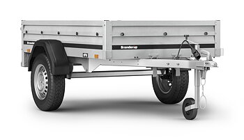 Brenderup Lågbyggd flakvagn Obromsad Serie 1000 205L 500 kg