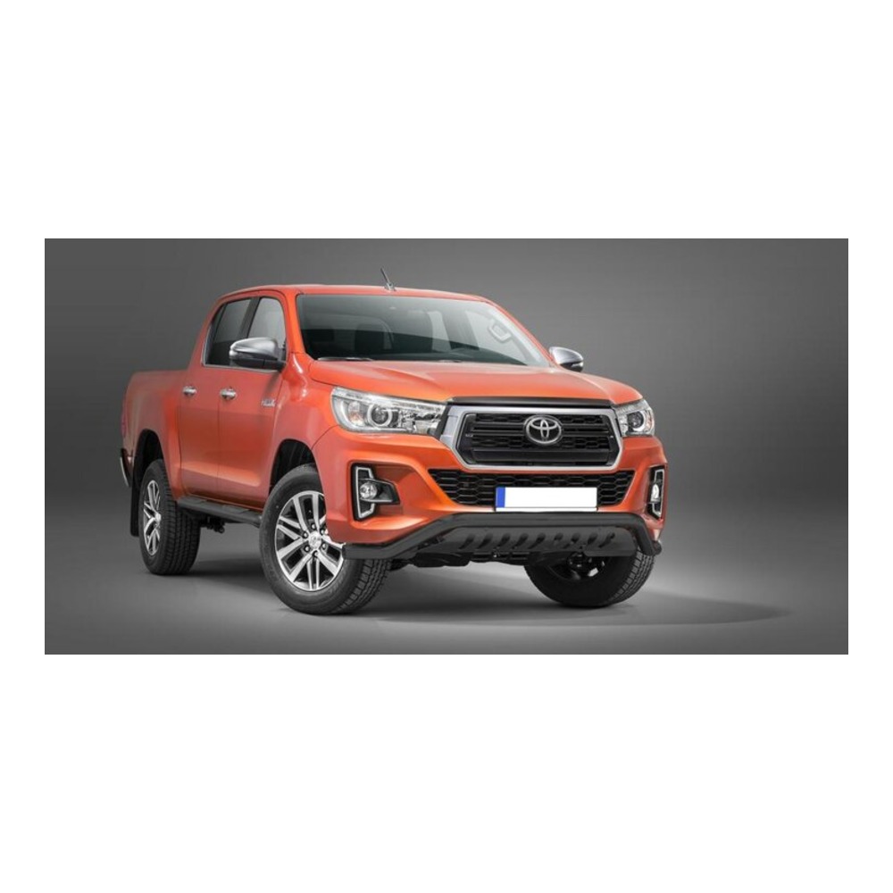 LOWBAR EU Bullbar with Skid Plate [Black] - Toyota Hilux 2018-2021