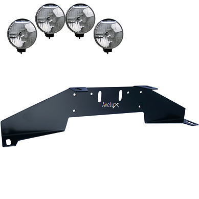Rally 4 Brakett til 4 ekstralys (max 225mm)