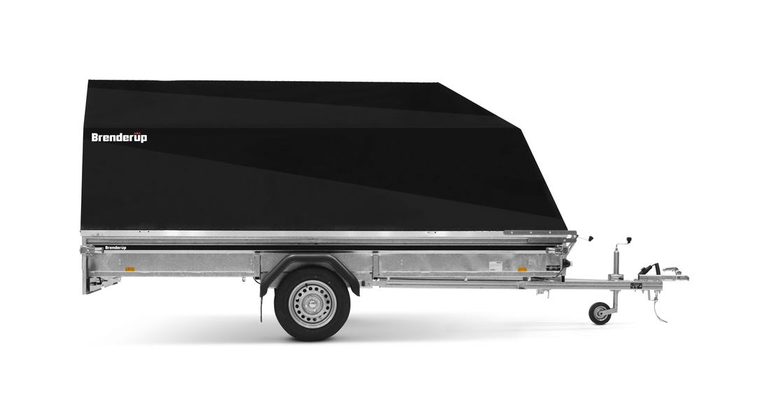 Brenderup Snöskotersläp Serie Standard Outline 370L Aluhuv 750 kg - 2