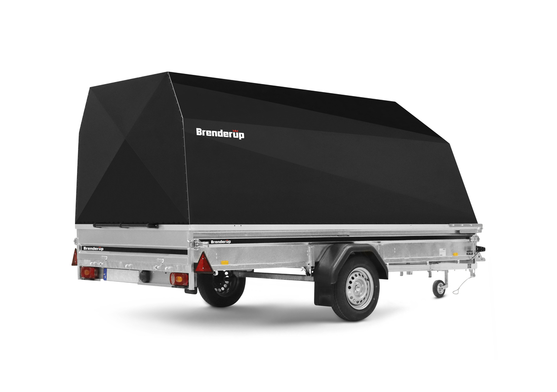 Brenderup Snöskotersläp Serie Standard Outline 370L Aluhuv 750 kg - 3