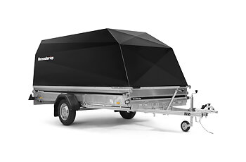 Brenderup Snöskotersläp Serie Standard Outline 370L Aluhuv 750 kg