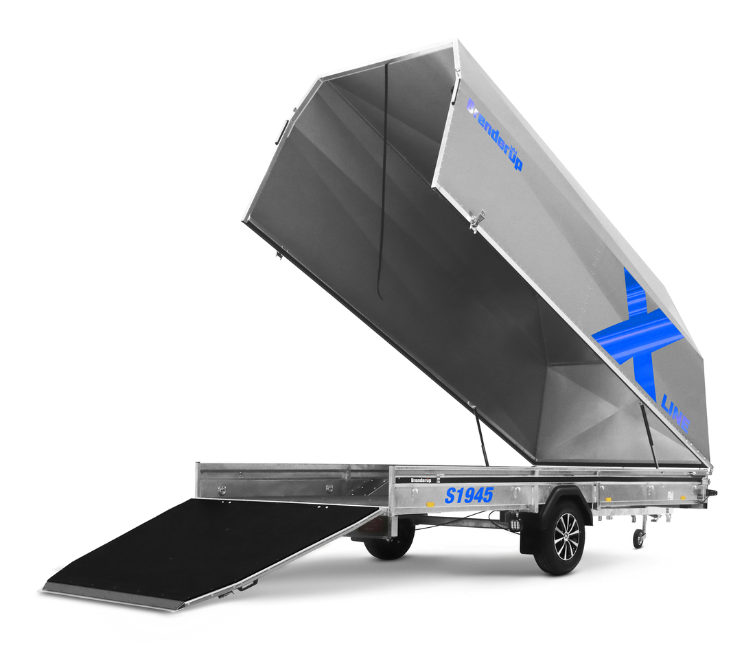 Brenderup Snöskotersläp X-line Silver Shadow Drift Inline 450L 1240 kg - 3