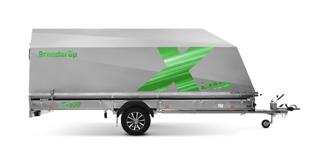 Brenderup Snöskotersläp X-line Silver Northern Light Inline 380L 1240 kg - 4