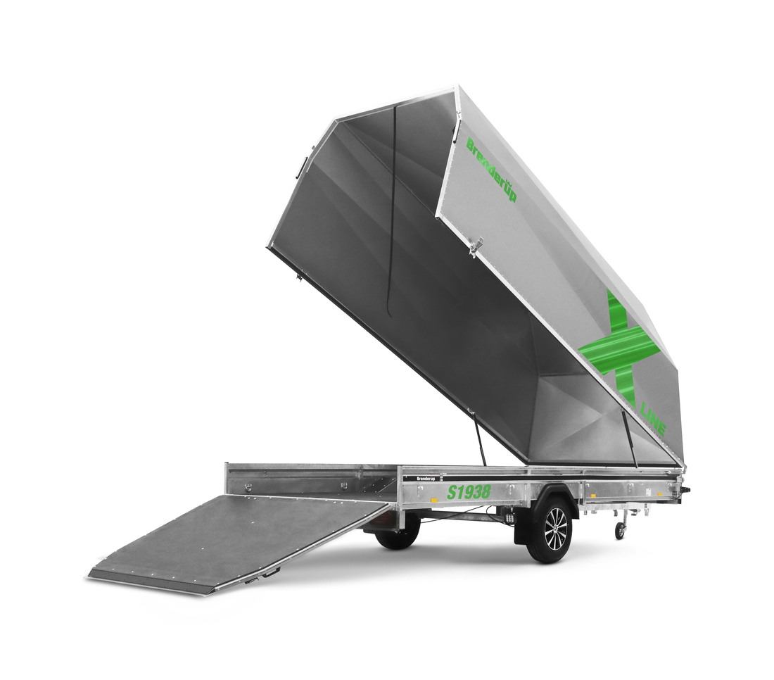 Brenderup Snöskotersläp X-line Silver Northern Light Inline 380L 1240 kg - 3