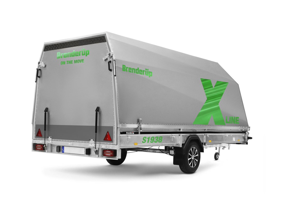 Brenderup Snöskotersläp X-line Silver Northern Light Inline 380L 1240 kg - 5