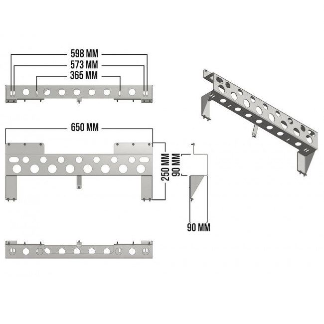 Volvo FH4/FH16 Grill Bracket - 4