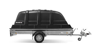 Brenderup Snöskotersläp Serie Standard Outline 370L Plasthuv 1000 kg