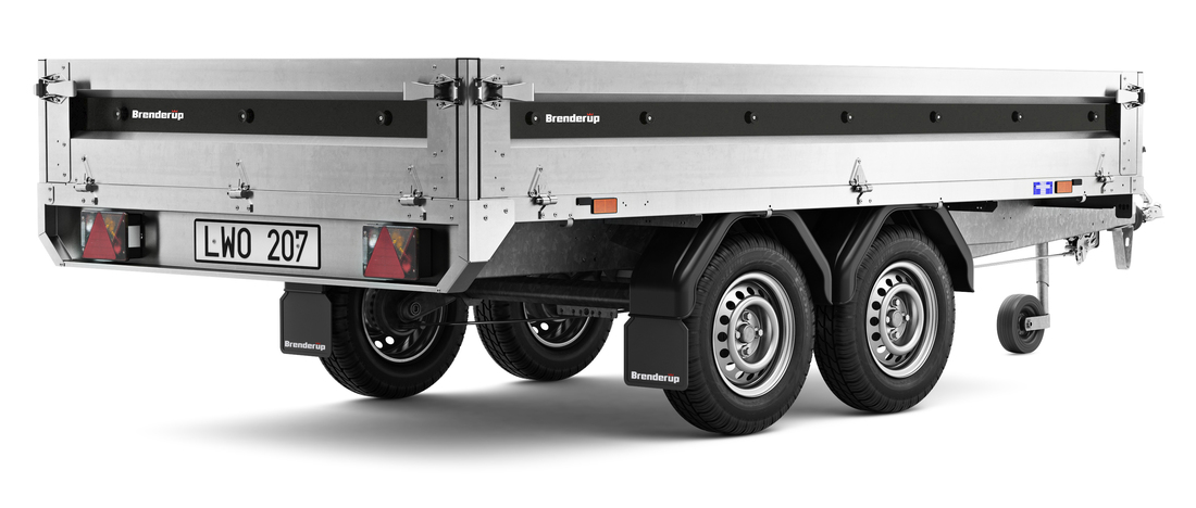 Brenderup Högbyggd flakvagn Serie 4000 310L 2000 kg - 2