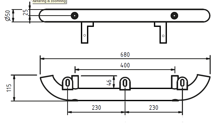 Voolbar Universal 60 Rostfritt - 3