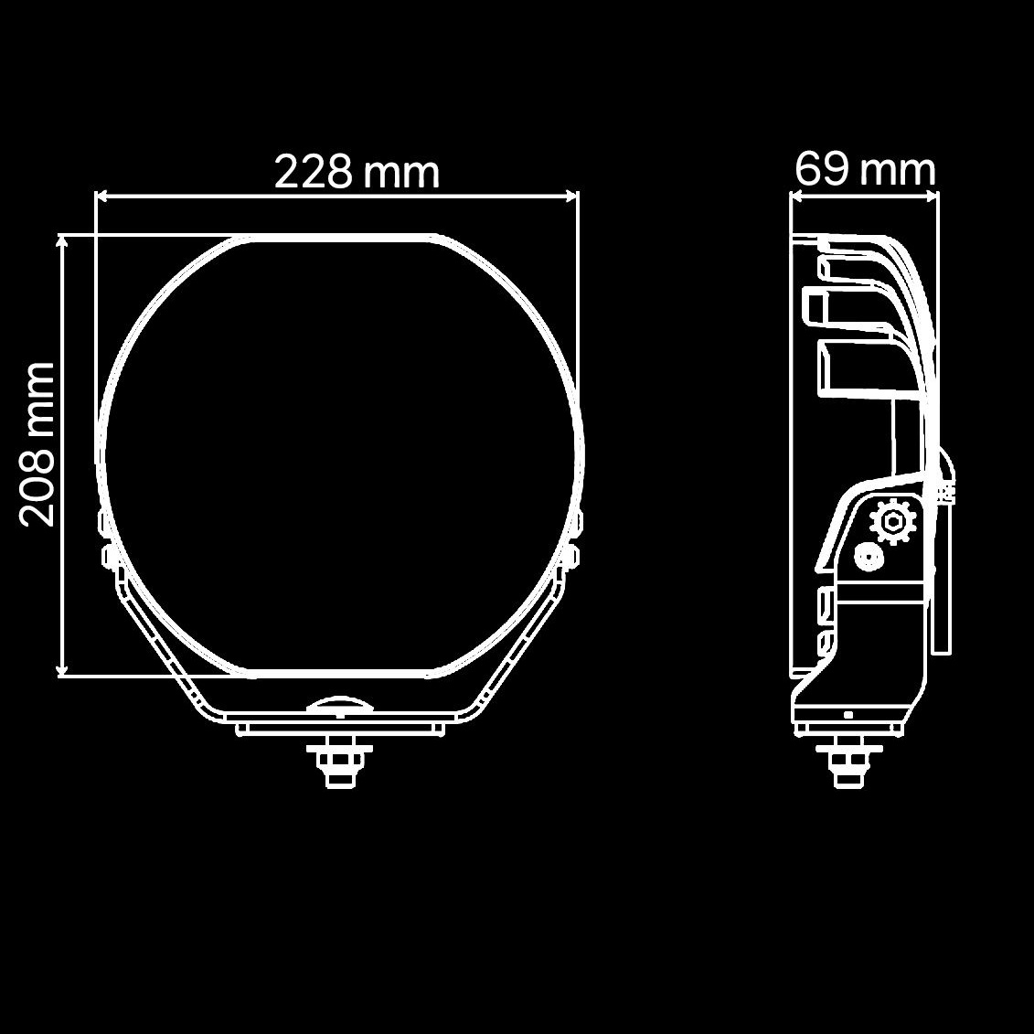 Sledge9 LED Extraljus 216W | 4-pack Rally - 5