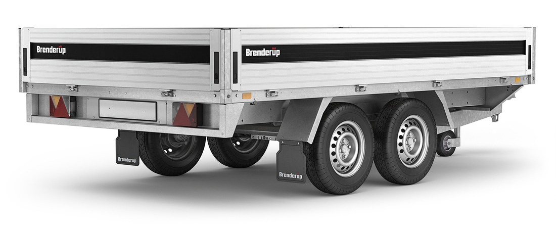 Brenderup Högbyggd flakvagn Serie 5000 375L 3000 kg - 3