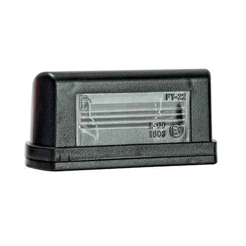 LED License plate light 12-36V with connector 1.5mm². - 2