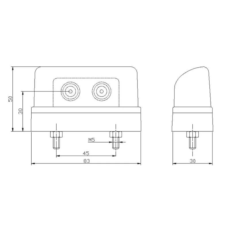 LED Skyltbelysning 12-36V med kontakt 0,75 mm². - 3