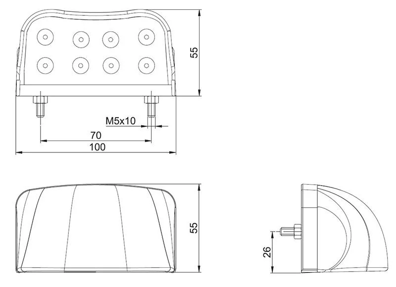 LED Skiltlys 12-36V - 3