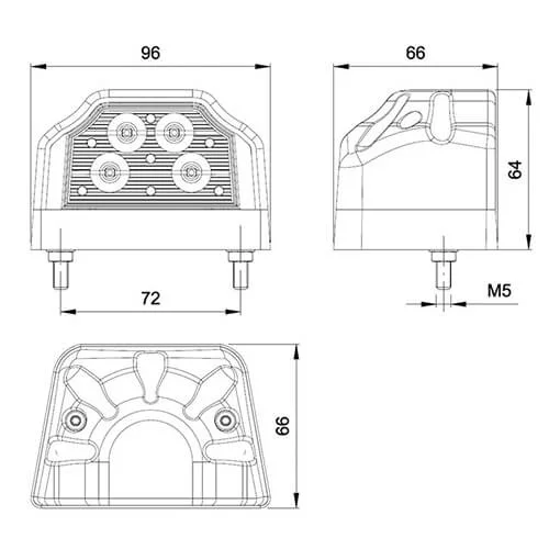 LED Skiltlys 12-36V - 4