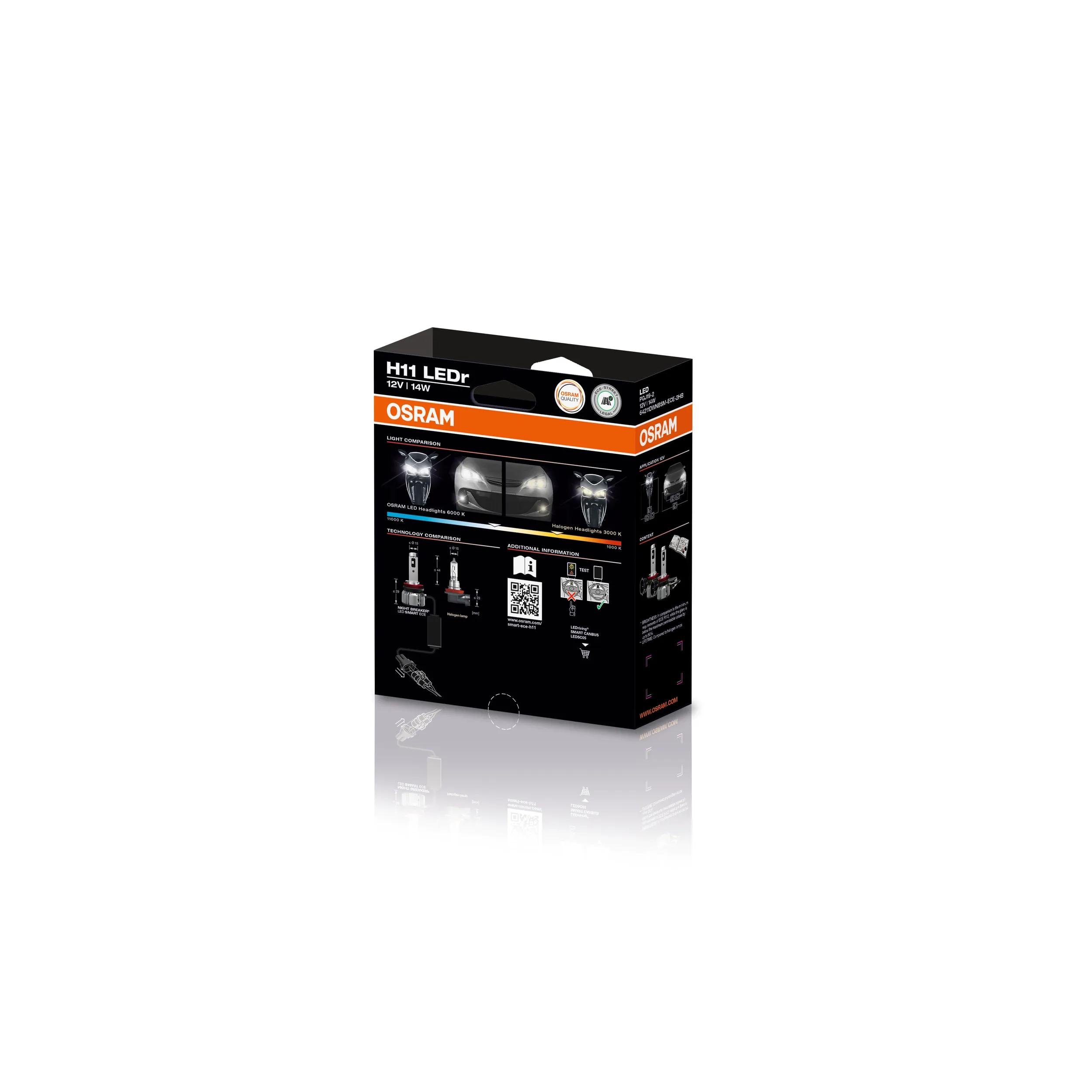 Osram Night Breaker LED Smart ECE H11 | Street Legal - 5