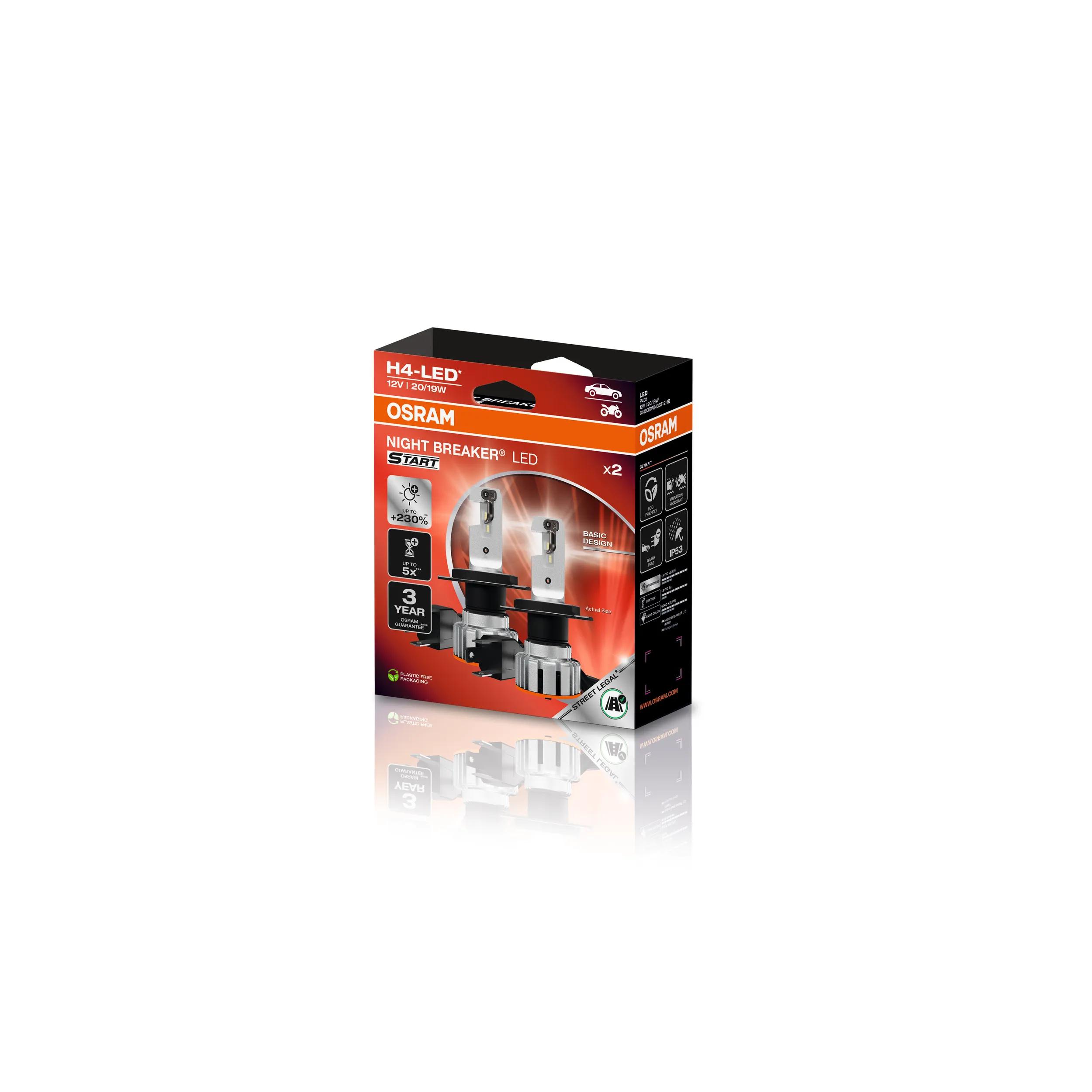 Osram Night Breaker LED Start H4 | Street Legal - 4