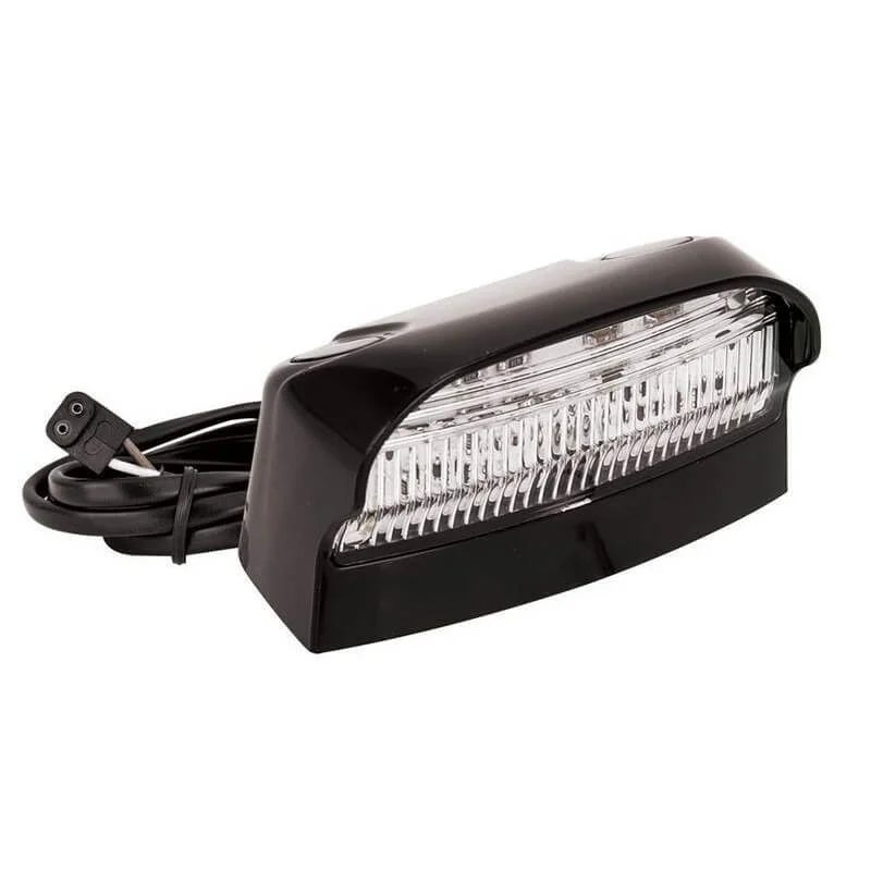 LED Skiltlys 12/24V 1m. kabel & 1P kontakt.