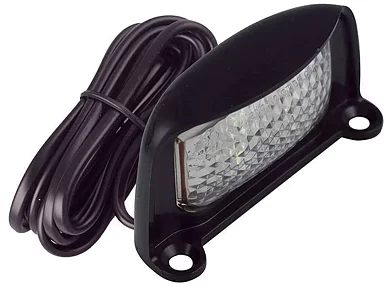 LED Skyltbelysning 12/24V 1m. kabel & 1P kontakt.