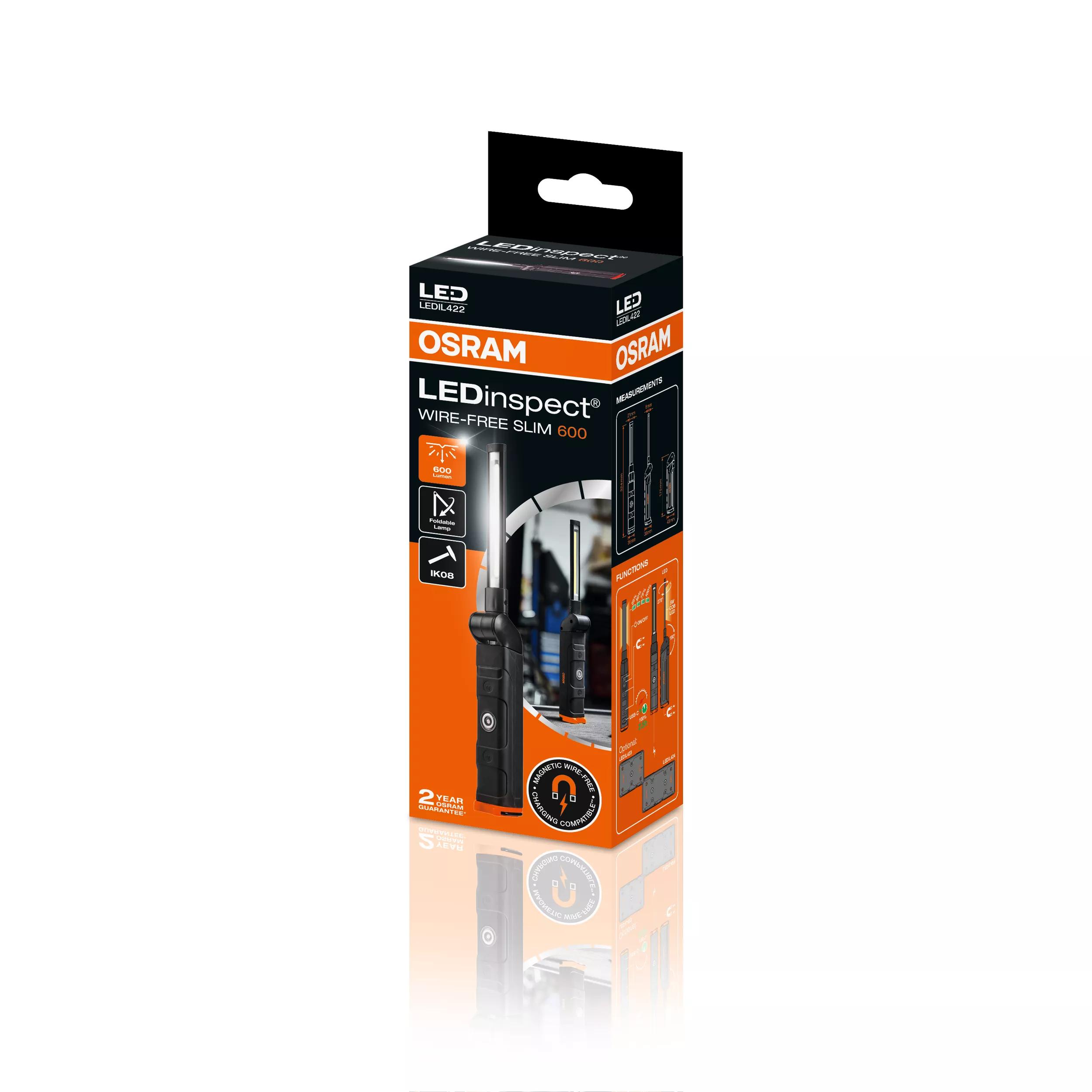 Osram LEDinspect Wire-Free Slim 600 - 23