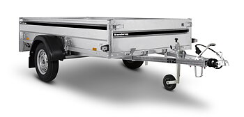 Brenderup Lågbyggd flakvagn Serie LMT Bromsad 750 kg