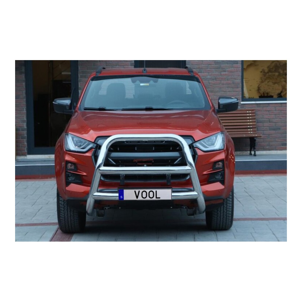 Pare-buffle LARGE 76MM [Noir], Isuzu D-MAX 2021-