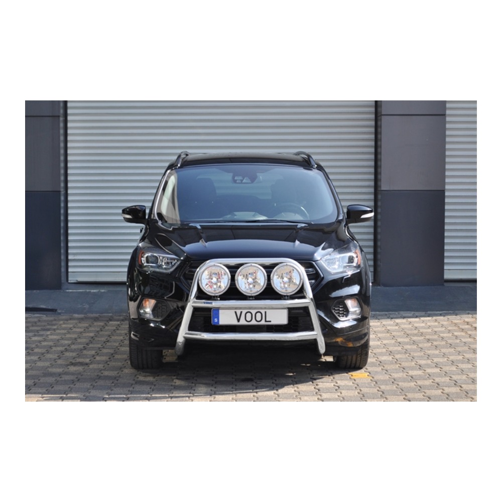 LARGE TRIO Bullbar [Black] - Ford Kuga 2017-