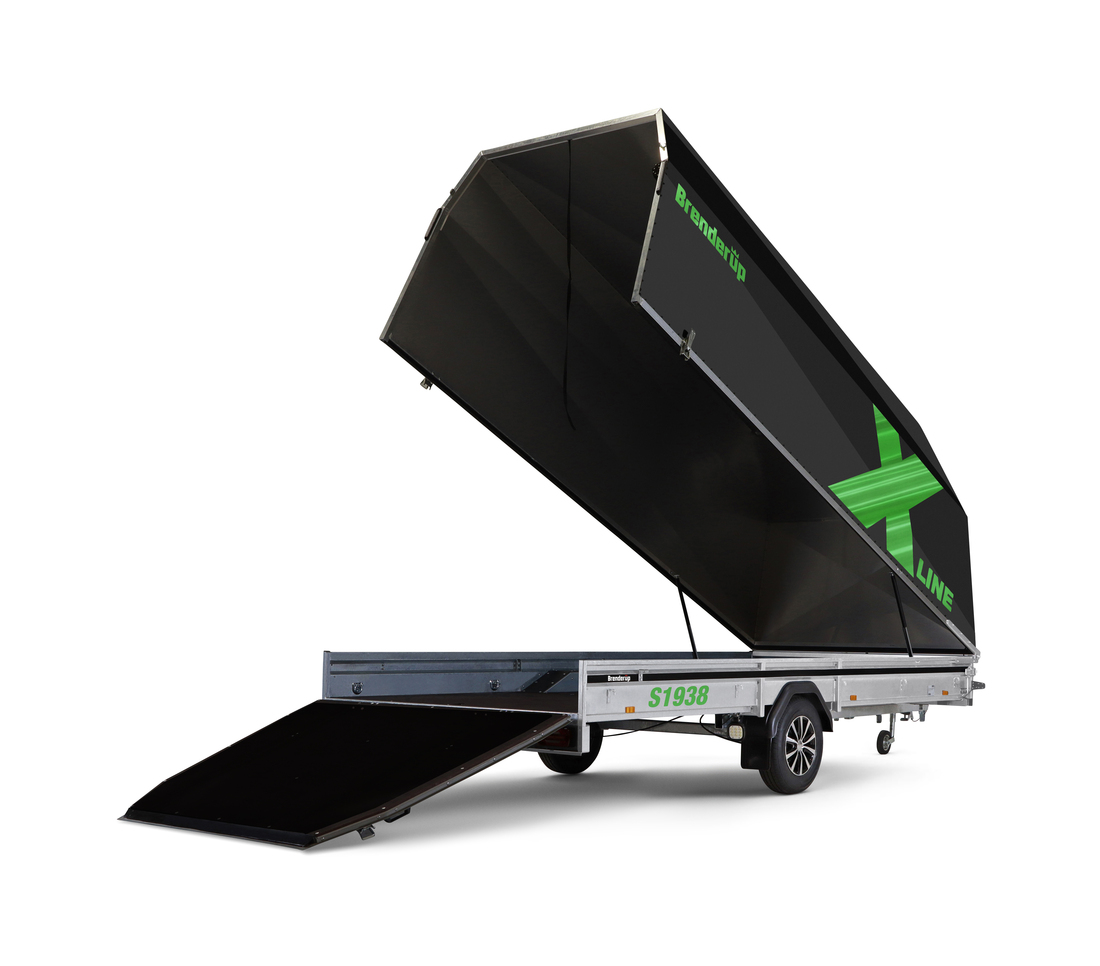 Brenderup Snöskotersläp X-line Svart Northern Light Inline 380L 1240 kg - 3