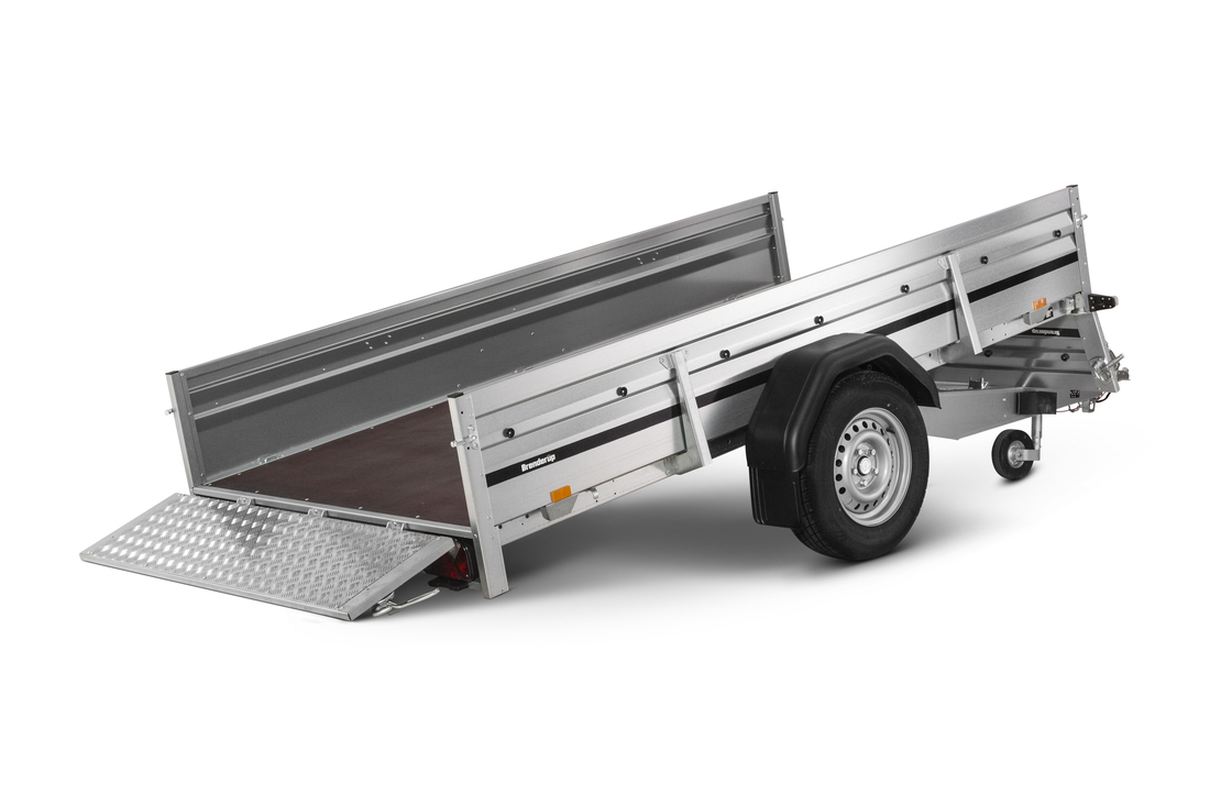 Brenderup Lågbyggd flakvagn Obromsad Serie 2000 300L 750 kg - 3