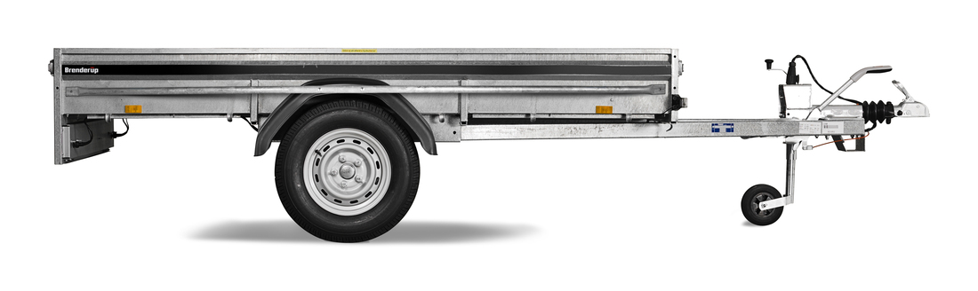 Brenderup Lågbyggd flakvagn Serie L Bromsad Extrautrustad 1250 kg - 3
