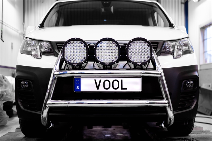 LARGE TRIO Bullbar [Black] - Peugeot Partner 2019-