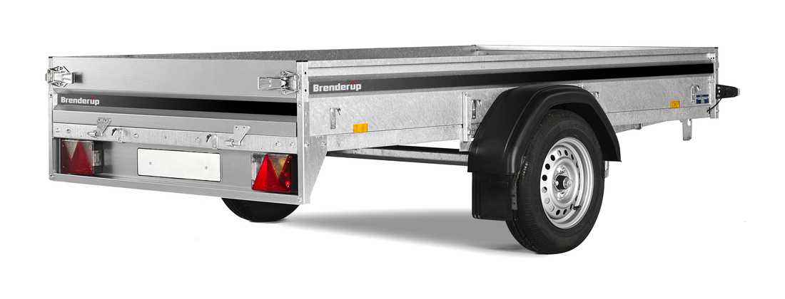 Brenderup Lågbyggd flakvagn Serie LM Obromsad 750 kg - 2