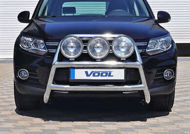 STOR TRIO Frontbøjle [Sort] - VW Tiguan 2008-2015