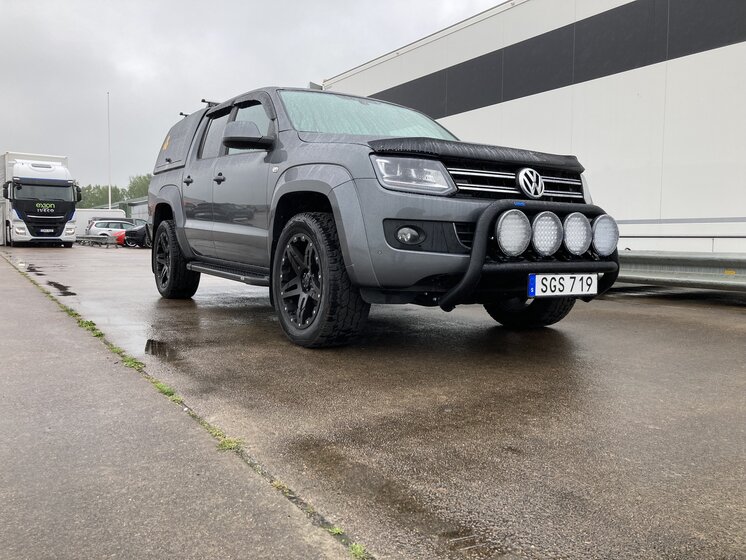 STOR QUADRO 76MM Frontbøjle [Sort] - VW Amarok 2017-