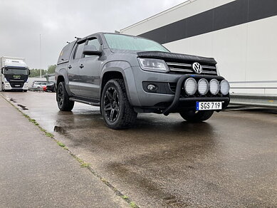 STOR QUADRO 76MM Frontbøjle [Sort] - VW Amarok 2017-
