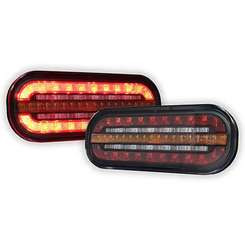LED compact rear light with dynamic warning light 12-24v - 4