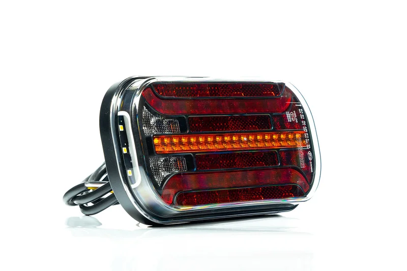 LED Rear light dynamic turn signal reverse light license plate light 12-24v - 2