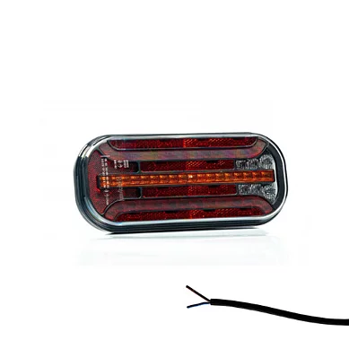 Universal LED Rear light with dynamic warning light 12-24v