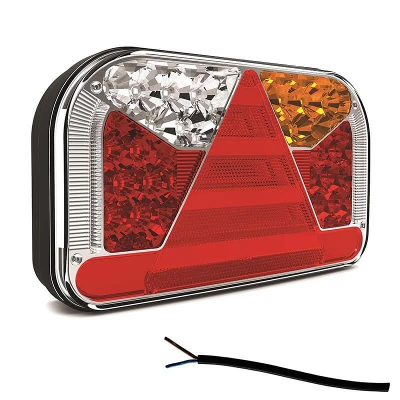 Left LED Rear light without license plate light 12-36v 100cm. cable