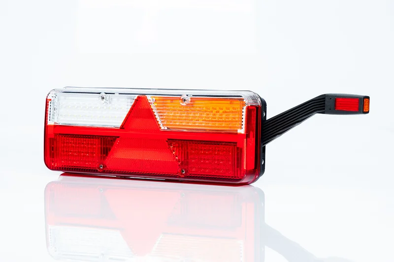 Höger LED släpvagnsljus med dynamiskt varningsljus 9-36v, 7-PIN + Superseal + Larm - 2