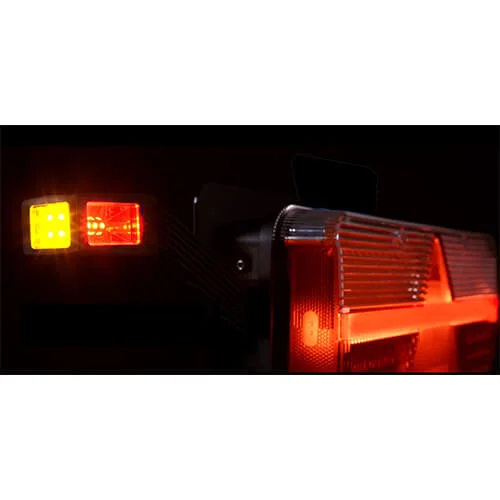 Left LED trailer light dynamic warning light 9-36v 200cm. cable - 3