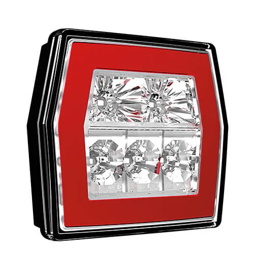 LED compact rear light without license plate light 12-36v 5-PIN - 2